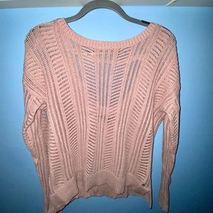 Pink knit sweater